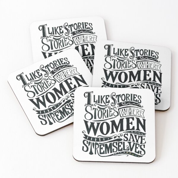 Item preview, I Like Stories Where Women Save Themselves designed and sold by ZIZZO 22.