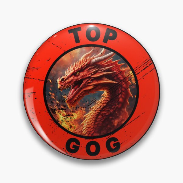 Item preview, FIERY TOP GOG RED DISTRESSED designed and sold by Marni Scofidio Desi9ns.