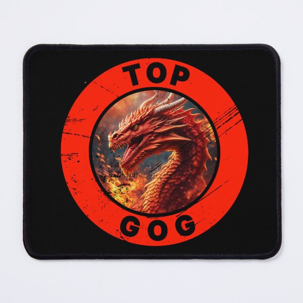 Item preview, FIERY TOP GOG RED DISTRESSED designed and sold by Marni Scofidio Desi9ns.