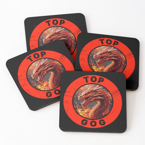 Item preview, FIERY TOP GOG RED DISTRESSED designed and sold by Marni Scofidio Desi9ns.