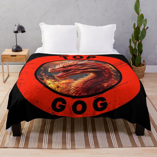 Item preview, FIERY TOP GOG RED DISTRESSED designed and sold by Marni Scofidio Desi9ns.
