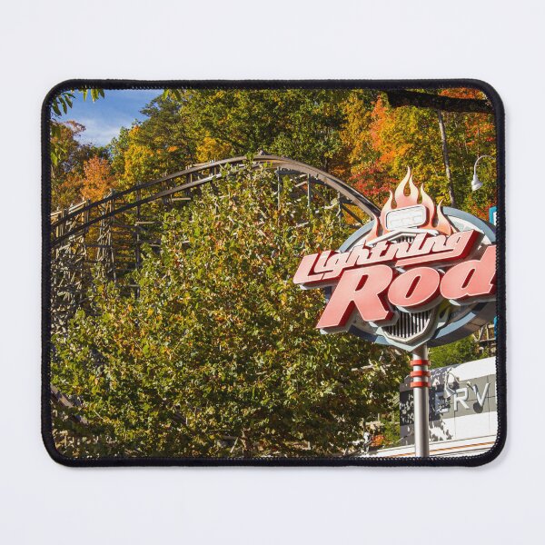 Item preview, Fall Morning Lightning Rod Sign Roller Coaster designed and sold by TheATLthoosie.
