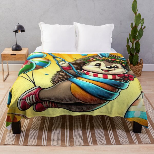 Item preview, hedgehog with a bungee Easter Funny animals designed and sold by Expressions-Sel.