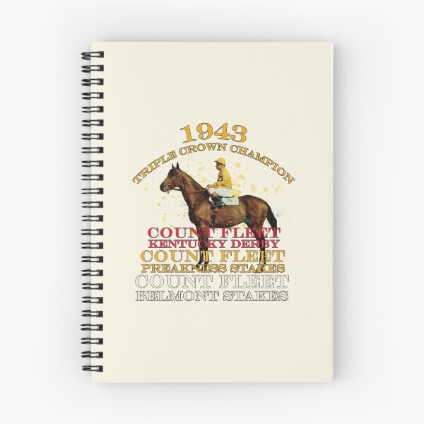 Item preview, 1943 Triple Crown Champion Count Fleet horse racing design designed and sold by Ginny Luttrell.