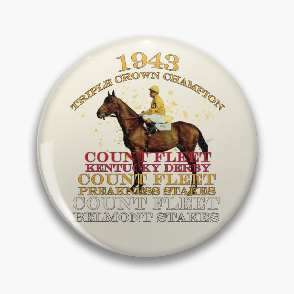 Item preview, 1943 Triple Crown Champion Count Fleet horse racing design designed and sold by Ginny Luttrell.