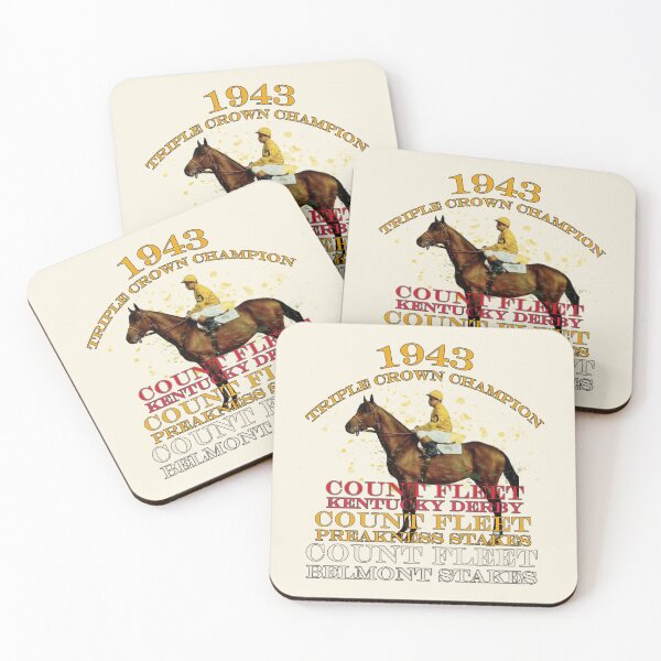 Item preview, 1943 Triple Crown Champion Count Fleet horse racing design designed and sold by Ginny Luttrell.