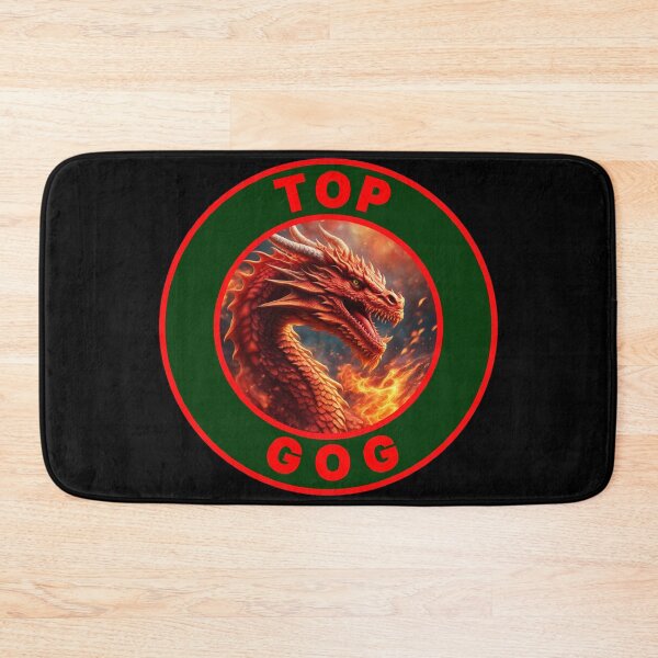 Item preview, FIERY TOP GOG GREEN RED 1 designed and sold by Marni Scofidio Desi9ns.