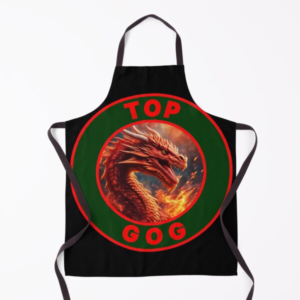 Item preview, FIERY TOP GOG GREEN RED 1 designed and sold by Marni Scofidio Desi9ns.