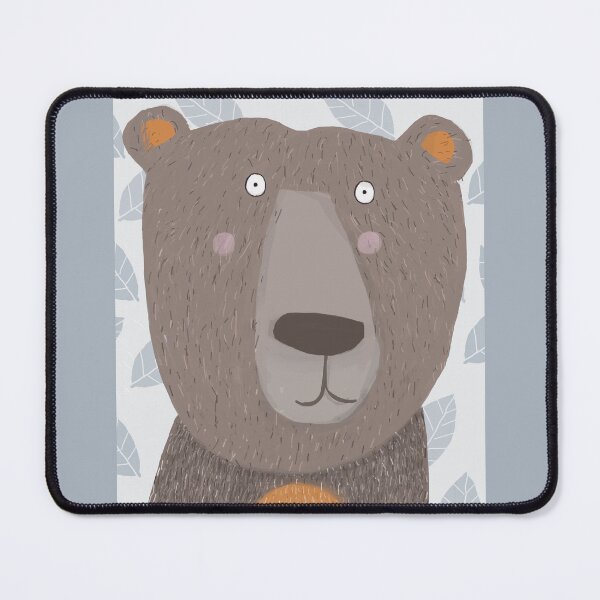 Item preview, Brown Bear with Leaf Pattern by Artist Carla Daly designed and sold by Carla Daly.