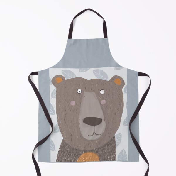 Item preview, Brown Bear with Leaf Pattern by Artist Carla Daly designed and sold by Carla Daly.
