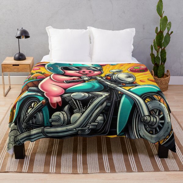 Item preview, pig rides a motorbike Easter Funny animals designed and sold by Expressions-Sel.