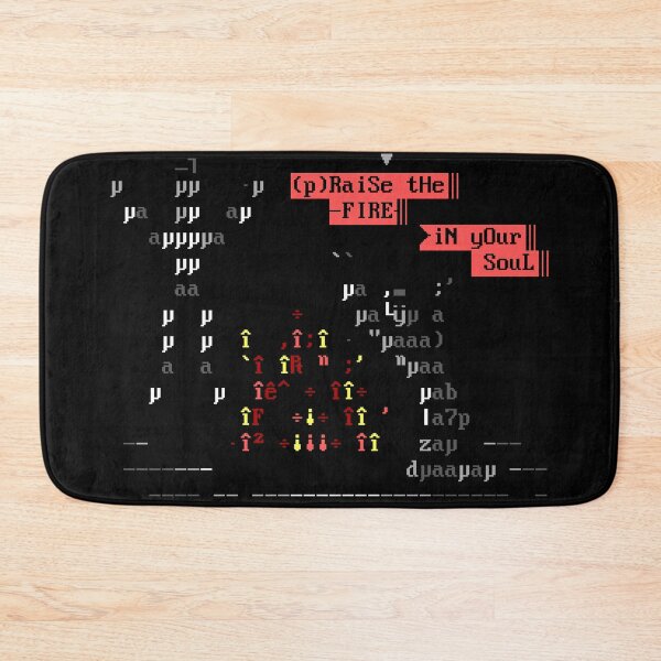 Item preview, (p)Raise the Fire in your Soul Ascii designed and sold by checs.