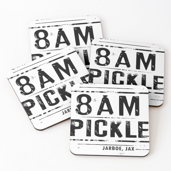 Item preview, 8AM Pickle - JARBOE, JAX - BLACK designed and sold by Yoho-ka Press.