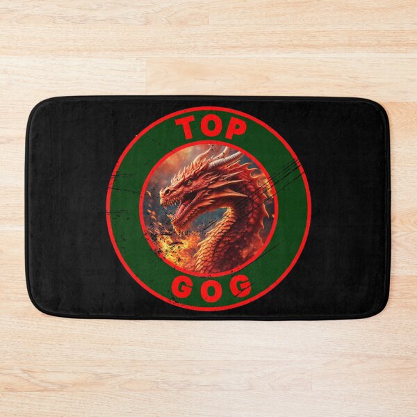 Item preview, FIERY TOP GOG GREEN RED DISTRESSED designed and sold by Marni Scofidio Desi9ns.