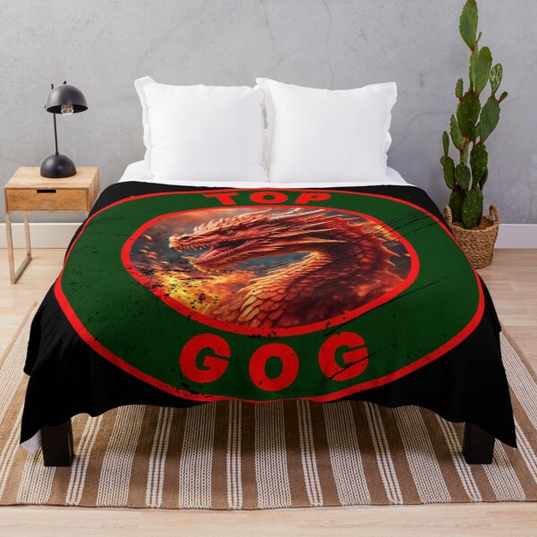 Artikelvorschau, FEUERIGES TOP GOG GRÜN ROT DISTRESSED entworfen und verkauft von Marni Scofidio Desi9ns.