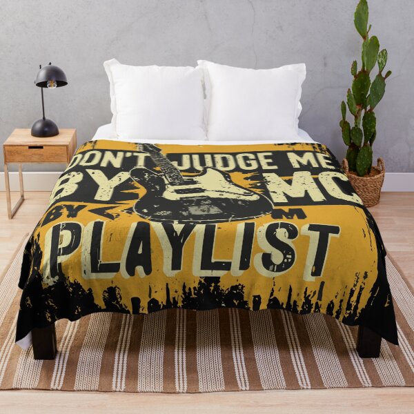 Item preview, Rock On: A Design for Playlist Pioneers. Phrase: "Don't judge me by my playlist" designed and sold by diegomenjivar92.