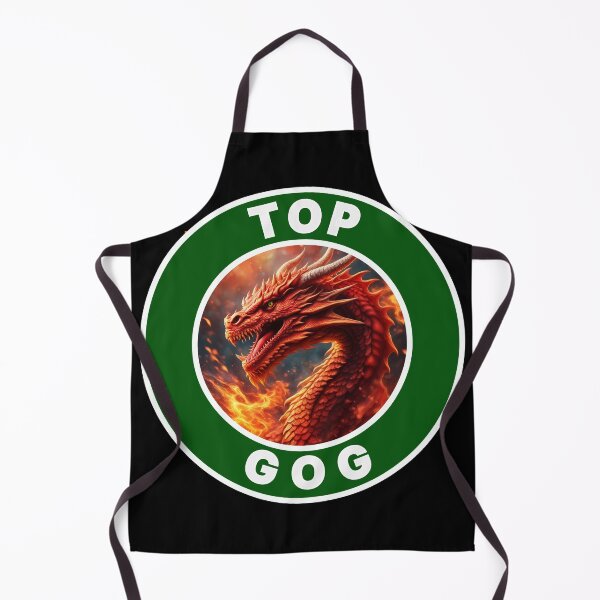 Item preview, FIERY TOP GOG GREEN WHITE 1 designed and sold by Marni Scofidio Desi9ns.