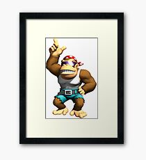Donkey Kong - Funky Kong Framed Print