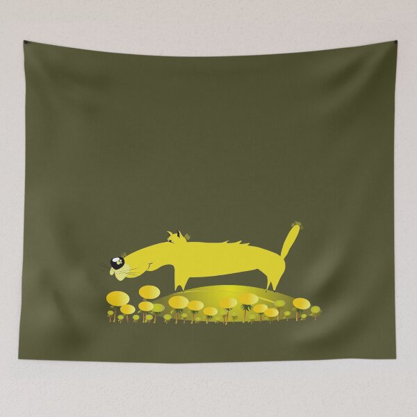 Item preview, A dog in a yellow meadow designed and sold by Baltuka.