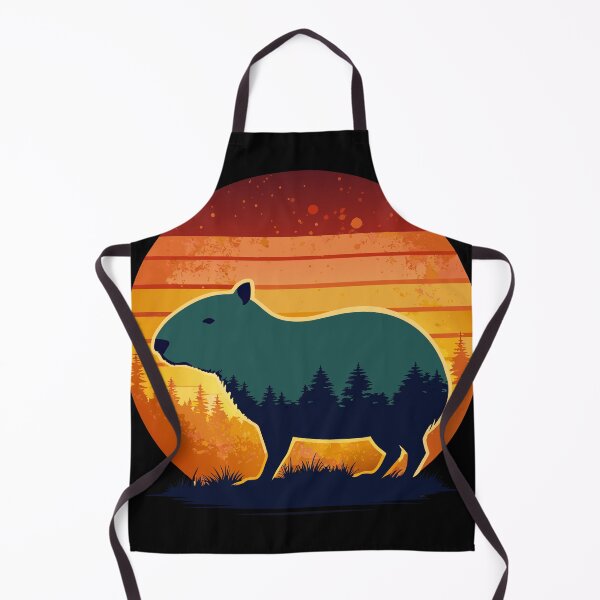 Item preview, Capybara In The Forest Retro Sunset designed and sold by Lelijo.