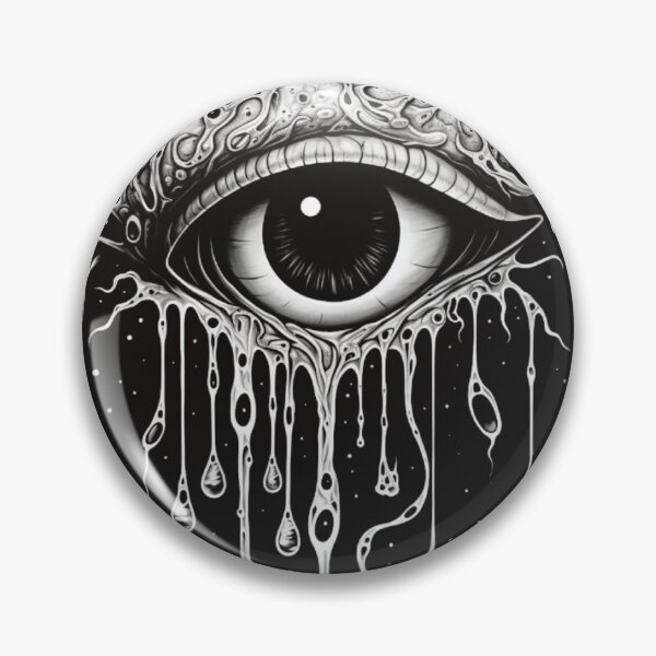 Artikelvorschau, Trippy, tropfende Augapfel-psychedelische Grafik entworfen und verkauft von The Poster Emporium.