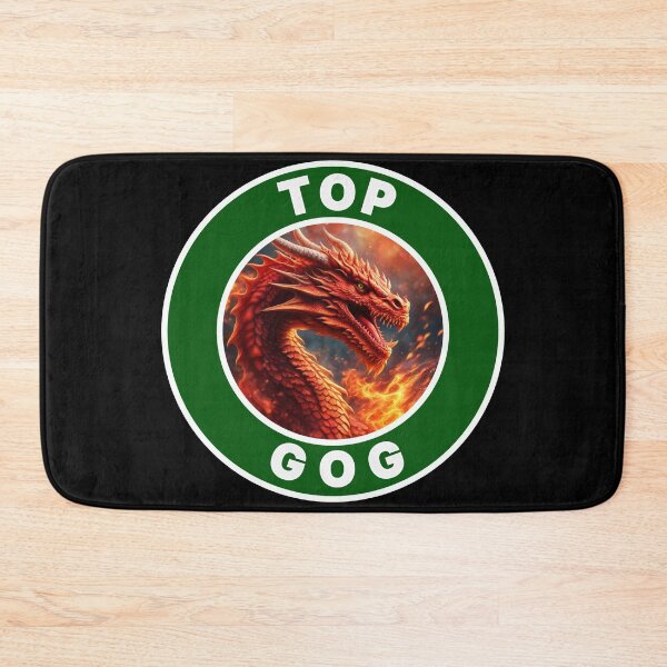 Item preview, FIERY TOP GOG GREEN WHITE 2 designed and sold by Marni Scofidio Desi9ns.
