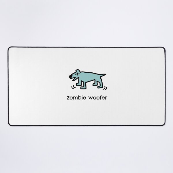 Item preview, Zombie woofer teal 1 designed and sold by dogtired.