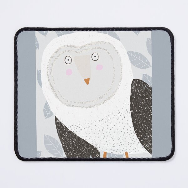 Item preview, Snow Owl with Leaf Pattern by Artist Carla Daly designed and sold by Carla Daly.