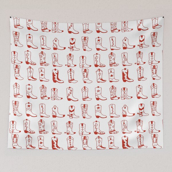 Item preview,  Cowboy Boots Pattern - Red designed and sold by Emma Sangorska.