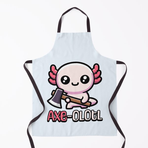 Item preview, Axe-olotl! Cute Axolotl Pun designed and sold by PMCreative.
