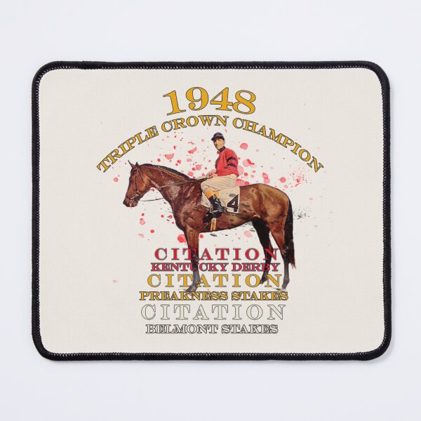 Item preview, 1948 Triple Crown Champion Citation horse racing design designed and sold by Ginny Luttrell.