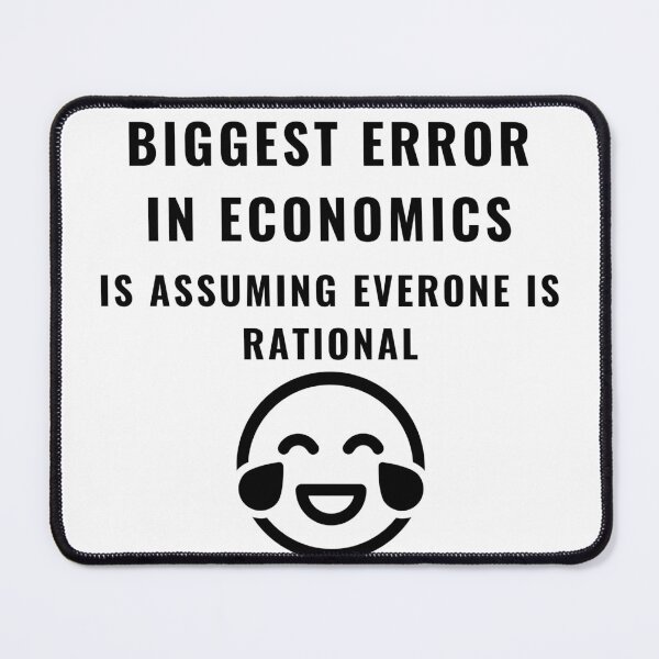 Item preview, Everyone's not rational - Quirky Economics Design - Perfect Gift for Economists & Finance Students! Explore Your Favorites! designed and sold by EconDaily.