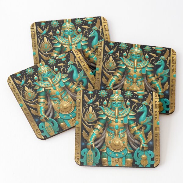 Item preview, Turquoise Gods - God No.3 designed and sold by Serge Averbukh Art Studio.
