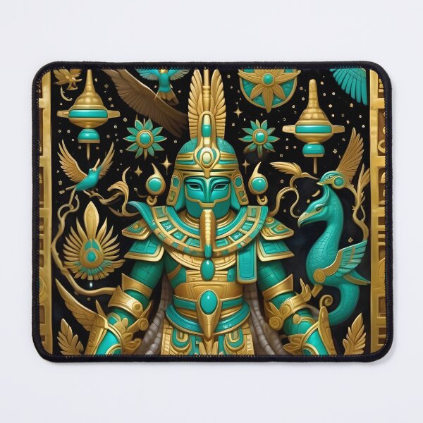 Item preview, Turquoise Gods - God No.3 designed and sold by Serge Averbukh Art Studio.