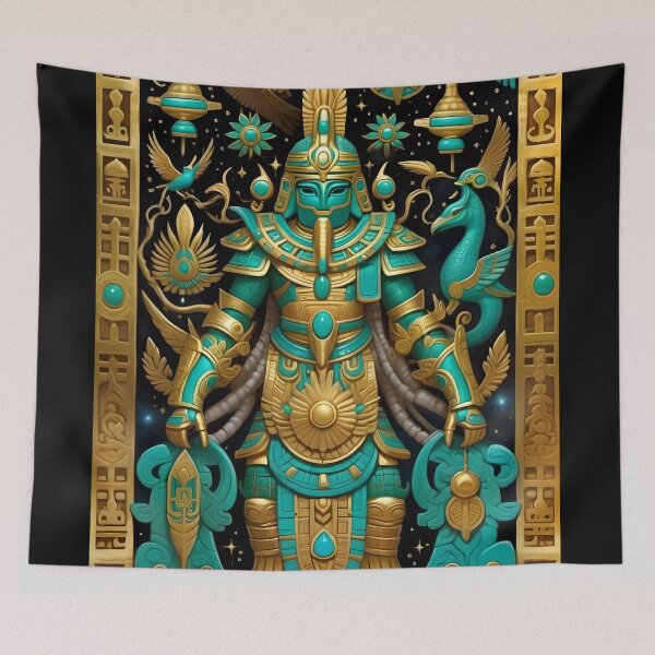 Item preview, Turquoise Gods - God No.3 designed and sold by Serge Averbukh Art Studio.
