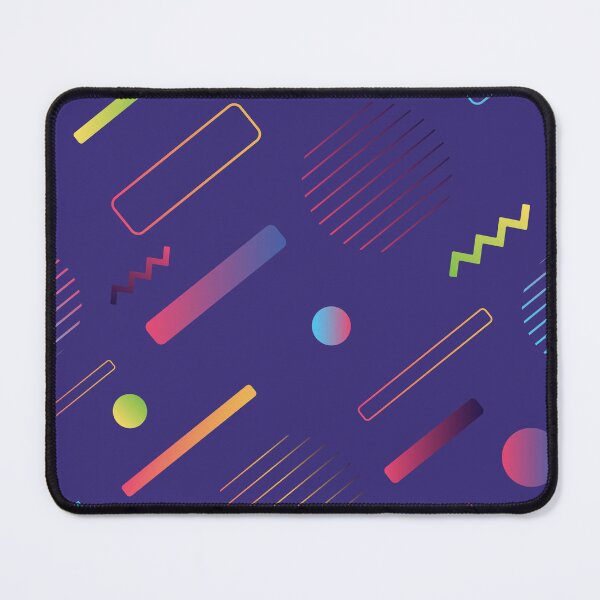 Item preview, Colorful 80s Pop Funky Retro Dark Blue Memphis Pattern designed and sold by Shiraufa.