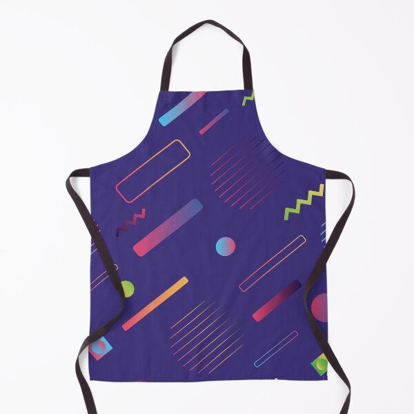 Item preview, Colorful 80s Pop Funky Retro Dark Blue Memphis Pattern designed and sold by Shiraufa.