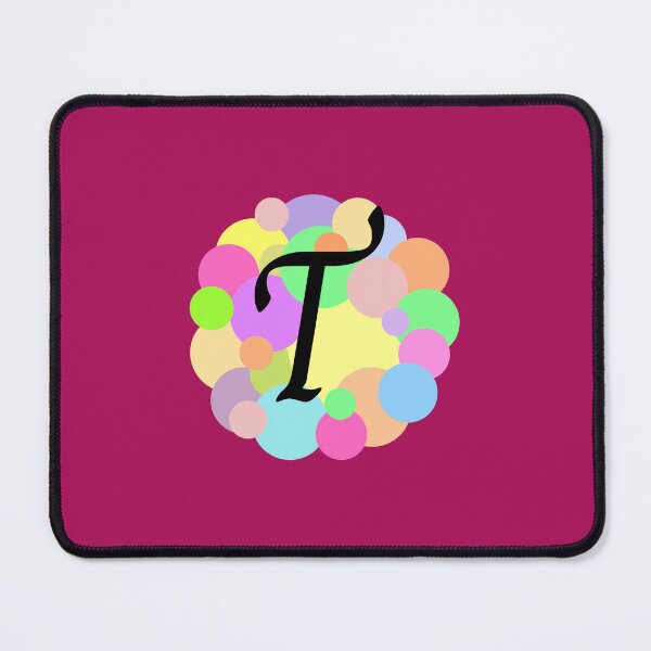 Item preview, Colorful Pastel Bubbles Upper Case Letter T Monogram designed and sold by MGonline.