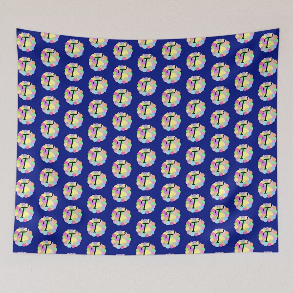 Item preview, Colorful Pastel Bubbles Upper Case Letter T Monogram designed and sold by MGonline.