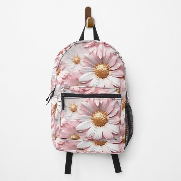 Item preview, 3 D Floral Pattern. Pastel Pink, Gold and White Daisy Flower designed and sold by MargaretFasDes.