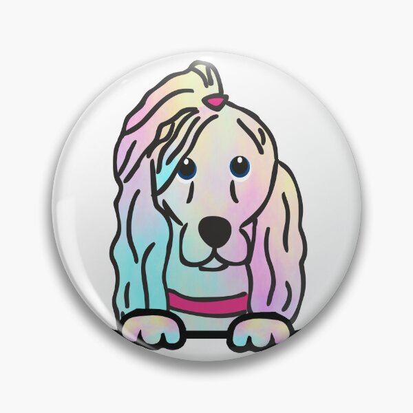 Item preview, Tie Dye Dog With Pony Tail designed and sold by m2inspiration.