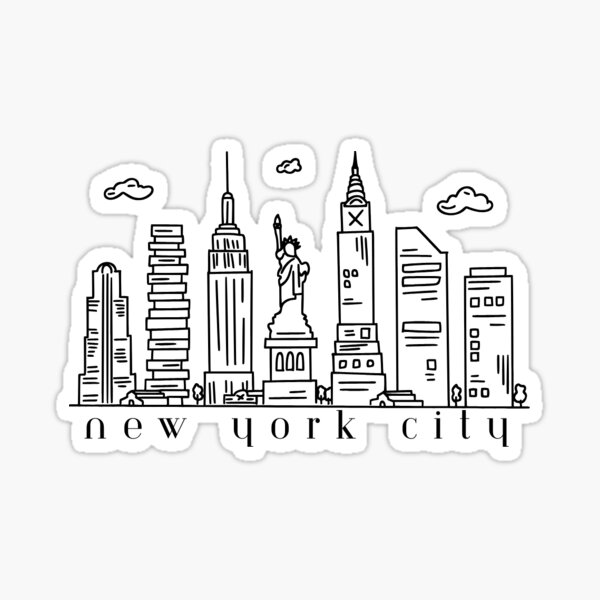 Artikel-Vorschau von Skyline von New York City, designt und verkauft von SUNNY-SIDE-UPP.