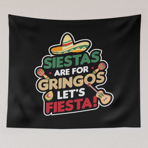 Item preview, Cinco De Mayo Fiesta Gringos Mexican Guitar Sombrero Mango designed and sold by ShreefelDesigns.