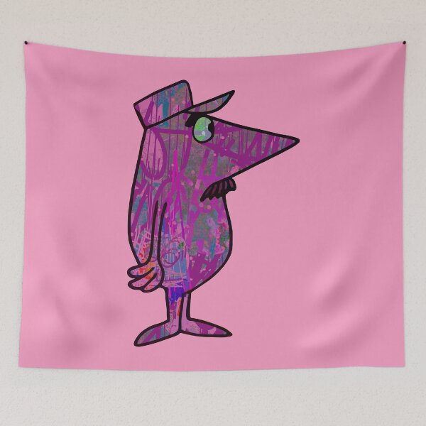 Item preview, Vintage Pink Man Graffiti designed and sold by blackink-design.