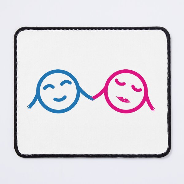 Item preview, The colorful couple is holding hands designed and sold by 2Blue-Dots.