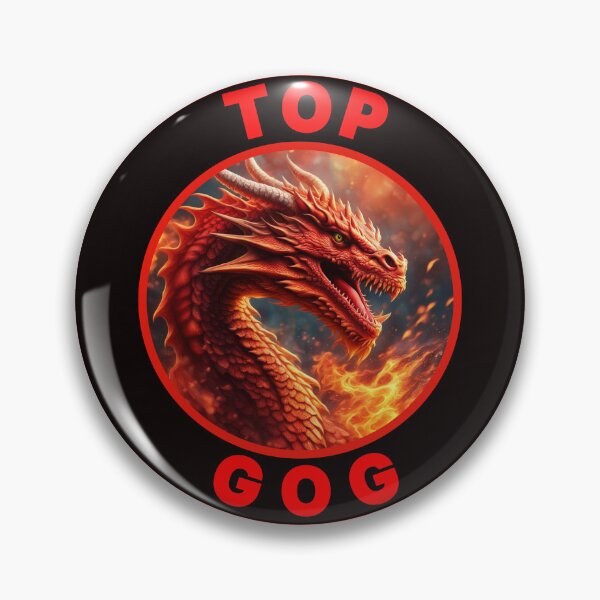 Item preview, FIERY TOP GOG BLACK RED 1 designed and sold by Marni Scofidio Desi9ns.