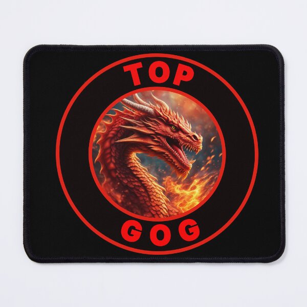 Item preview, FIERY TOP GOG BLACK RED 1 designed and sold by Marni Scofidio Desi9ns.