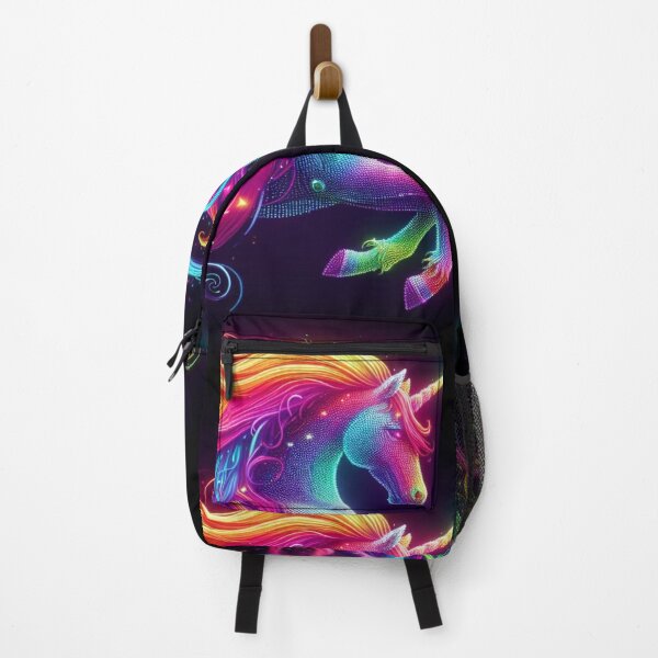Item preview, Rainbow Glowing neon unicorn designed and sold by Dominika Farkašová.