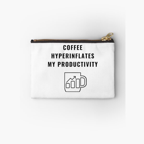 Item preview, Coffee Hyperinflates Productivity - Quirky Economics Design - Perfect Gift for Economists & Finance Students! Explore Your Favorites! designed and sold by EconDaily.