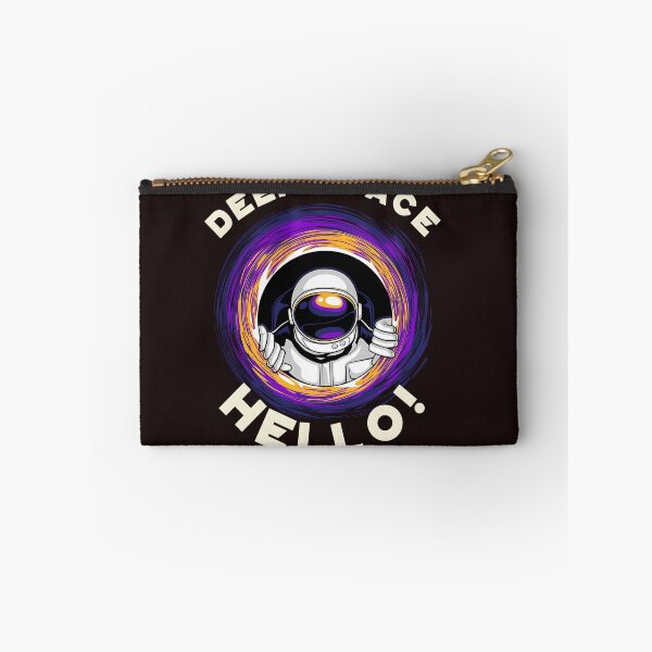Item preview, magnifying glass and eye with say hello from  deep space  designed and sold by zambalala.